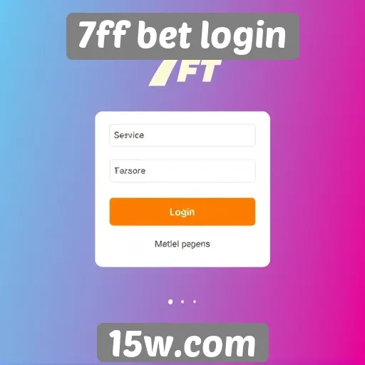 Interface do usuário do site 7ff bet login